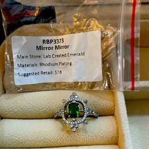 Bomb Party RBP3773 Mirror Mirror  lab created Emerald size  9